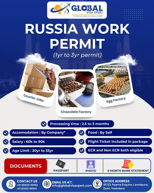 RUSSIA WORK PERMIT — Global Visa Xpert