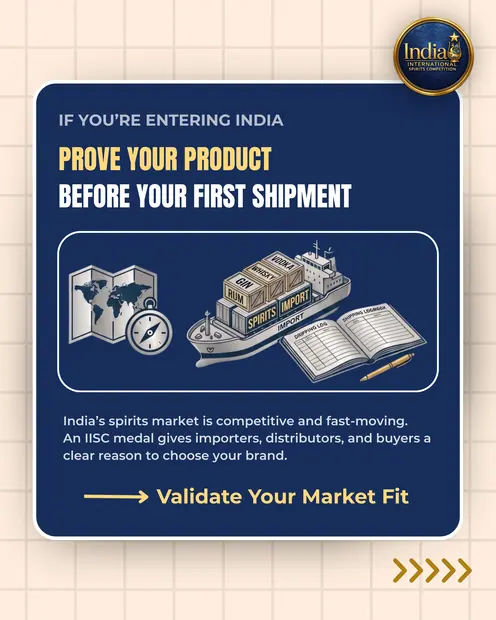 India International Spirits Competition creative
